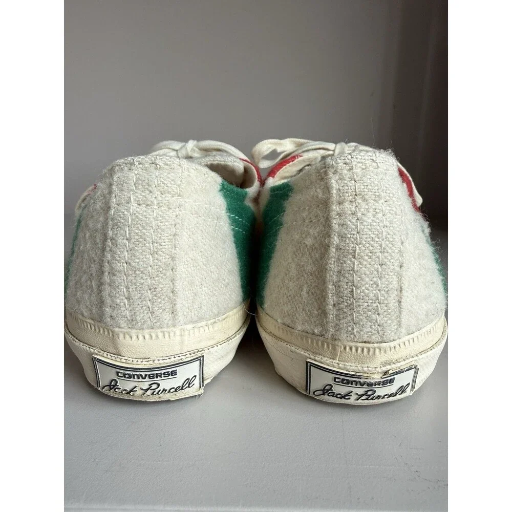 Converse Jack Purcell Hudson's Bay Women Size 8 Colorful Stripe Shoes - Picture 4 of 6